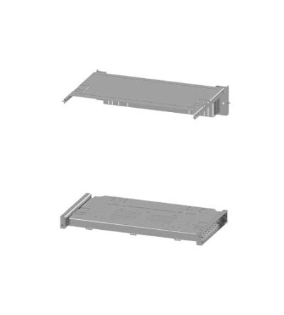 Siemens Grey 4 Gang Mounting Plate Sheet Steel Mounting Plate [8PQ6000-3BA31]; 627-478