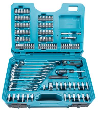 Makita 221-Piece Screwdriving Bit Set, 32 Max, 4 Min, Metal Bits [E-10883]; 627-484