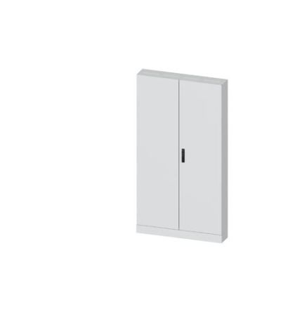 Siemens GK KK ALPHA) Series Steel Double-Door-Door Floor Standing Enclosure, Plain Door Door, IP43, 1900 x 1050 x 210mm [8GK1312-8KK42]; 627-528
