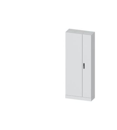 Siemens ALPHA 630 Series Steel Double-Door-Door Floor Standing Enclosure, Plain Door Door, IP55, 1950 x 800 x 320mm [8GK1333-8KN34]; 627-536
