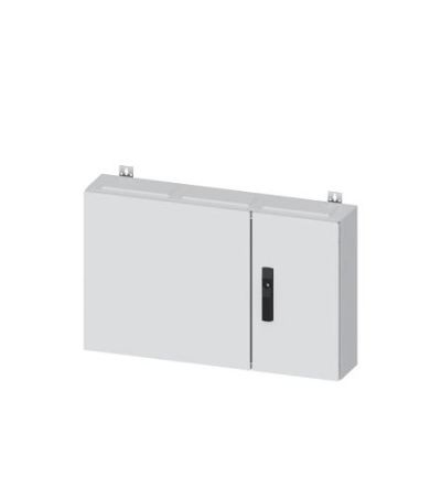 Siemens Wall Mounted Cabinet Enclosure Type ALPHA 160 Series , 500 x 800 x 140mm, Steel DIN Rail Enclosure [8GK1032-1KK31]; 627-540