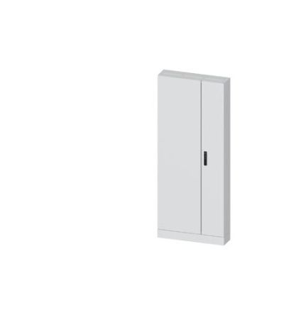 Siemens ALPHA 630 Series Steel Double-Door-Door Floor Standing Enclosure, Plain Door Door, IP43, 1900 x 800 x 210mm [8GK1312-8KK32]; 627-574