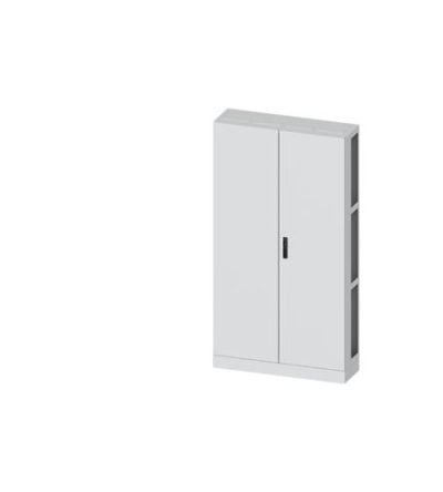 Siemens ALPHA 630 Series Steel Double-Door-Door Floor Standing Enclosure, Plain Door Door, IP55, 1950 x 1050 x 320mm [8GK1323-8KP44]; 627-578
