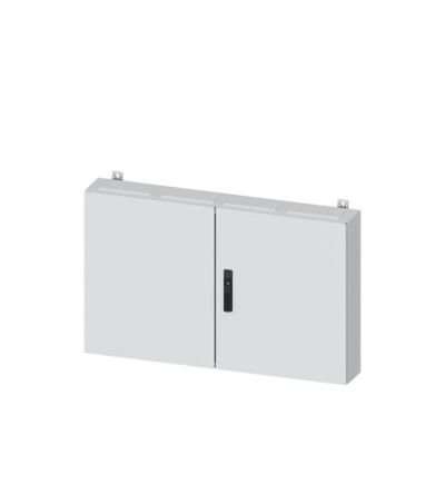 Siemens Wall Mounted Cabinet Enclosure Type ALPHA 160 Series , 650 x 1050 x 140mm, Steel DIN Rail Enclosure [8GK1032-2KK41]; 627-654