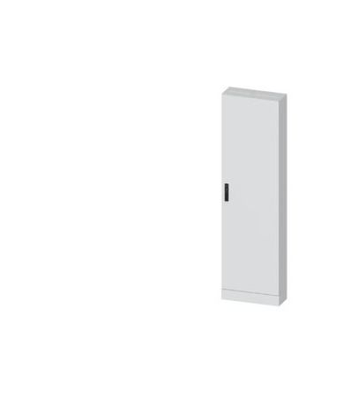 Siemens ALPHA 630 Series Steel Single-Door-Door Floor Standing Enclosure, Plain Door Door, IP43, 1900 x 550 x 210mm [8GK1312-8KK22]; 627-680