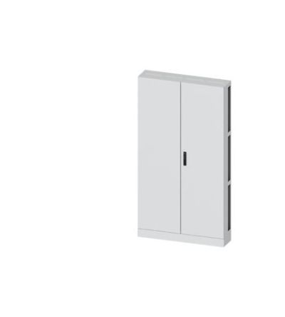 Siemens ALPHA 630 Series Steel Double-Door-Door Floor Standing Enclosure, Plain Door Door, IP55, 1950 x 1050 x 250mm [8GK1323-8KP43]; 627-684