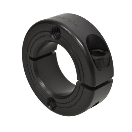 Ruland Shaft Collar, One Piece, Clamp, Bore 35mm, OD 57mm, W 15mm, 1215 Lead-Free Carbon Steel [FHT-MCL-35-F]; 627-961