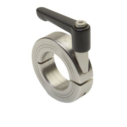 Ruland Shaft Collar, One Piece, Quick Clamp, Bore 16mm, OD 34mm, W 13mm, 303 Stainless Steel [LV-MCL-16-SS]; 627-962