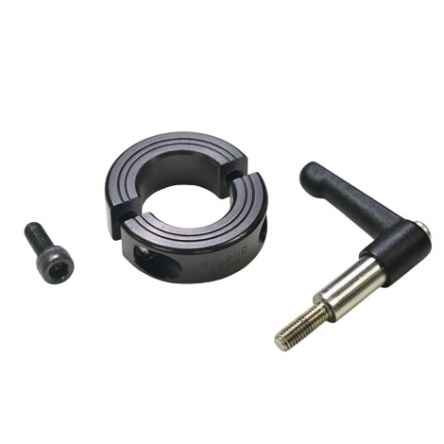 Ruland Shaft Collar, Two Piece, Quick Clamp, Bore 16mm, OD 34mm, W 13mm, 1215 Lead-Free Carbon Steel [LV-MSP-16-F]; 627-975