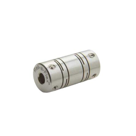 Ruland Shaft Coupling, 8mm Outside Diameter, 3mm Bore, 14.5mm Length Flexible Coupling [MRLS8-3-3-A]; 628-009