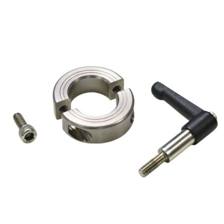 Ruland Shaft Collar, Two Piece, Quick Clamp, Bore 16mm, OD 34mm, W 13mm, 303 Stainless Steel [LV-MSP-16-SS]; 628-038