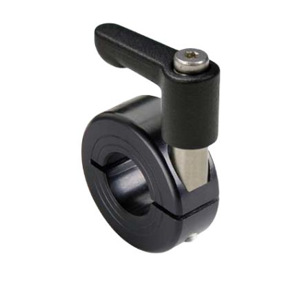 Ruland Shaft Collar, One Piece, Quick Clamp, Bore 30mm, OD 54mm, W 15mm, Anodised Aluminium [LV-MCL-30-AN]; 628-040