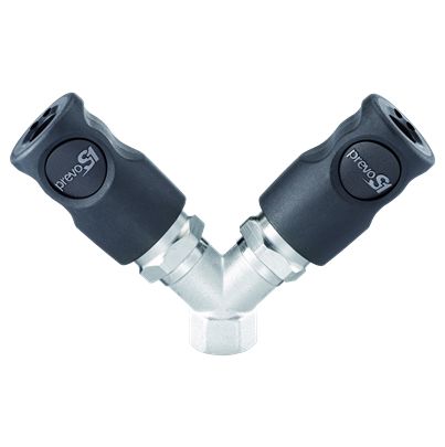 PREVOST Composite Body Female Pneumatic Quick Connect Coupling, G 1/4 Female Female Thread [CSI 068101]; 628-201