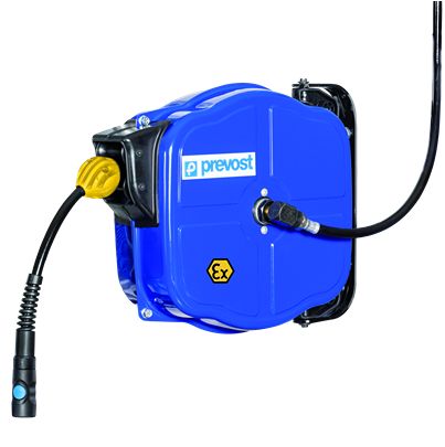 PREVOST 12m Air Hose Reel, 10mm Inner Diameter, 14mm Outer Diameter, 800L/min Flow Rate [DPFEXB 1012IS]; 628-209