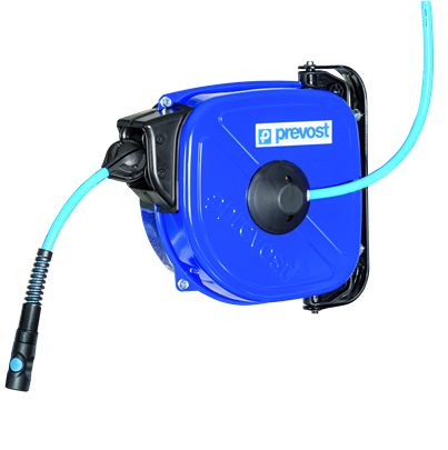 PREVOST 10m Air Hose Reel, 10mm Inner Diameter, 14mm Outer Diameter, 750L/min Flow Rate [DRF 1010BS]; 628-213