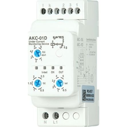 ENTES Current Monitoring Relay, 1 Phase, SPDT, DIN Rail [AKC-01D]; 628-948