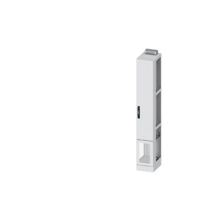 Siemens 8GK1483 Series Steel Single-Door-Door Floor Standing Enclosure, Plain Door Door, IP30, 1950 x 300 x 400mm [8GK1483-8KP15]; 629-289