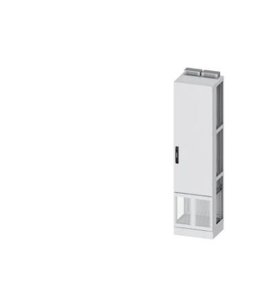 Siemens 8GK1483 Series Steel Single-Door-Door Floor Standing Enclosure, Plain Door Door, IP30, 1950 x 550 x 400mm [8GK1483-8KP25]; 629-354