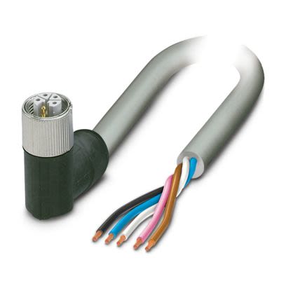 Phoenix Contact 11588 Power 5 x 2.5 mm² 5 Core Power Cable, Grey Polyurethane PUR, 3m [1158866]; 629-567
