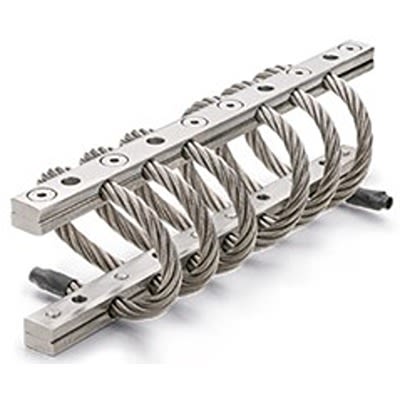RS PRO Rectangular M8mm Anti Vibration Mount, Wire Rope Isolator with 150daN Compression Load [0]; 629-663