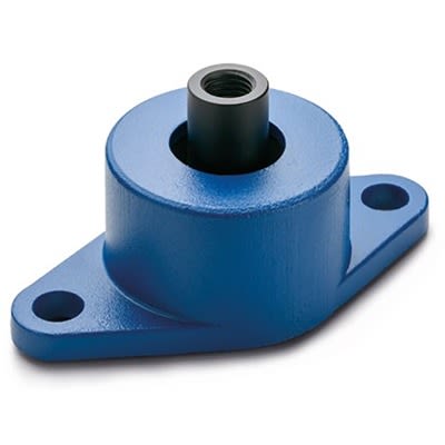 RS PRO Rectangular M16mm Anti Vibration Mount, Flange Mount with 270daN Compression Load [0]; 629-687