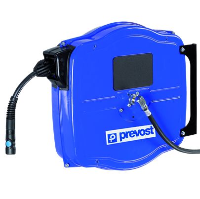 PREVOST Wall Mounted 10m Air Hose Reel, 13mm Inner Diameter, 20mm Outer Diameter, 1800L/min Flow Rate [DGF 1310ES]; 629-826