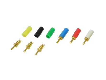 Mac 8 0.8mm White Terminal Post, 125V ac/dc, 1A, M1.8 Thread [OP-1-1 White]; 629-983