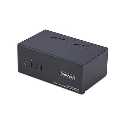 StarTech.com 2 Port USB DisplayPort, HDMI KVM Switch, USB 3840 x 1080 Maximum Resolution [P2ADDH462-KVM-SWITCH]; 630-252