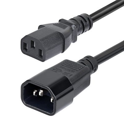 StarTech.com Straight IEC C13 Straight IEC C14 Power Cord, 4.5mPXT [PXTC13C141415FEU]; 630-254