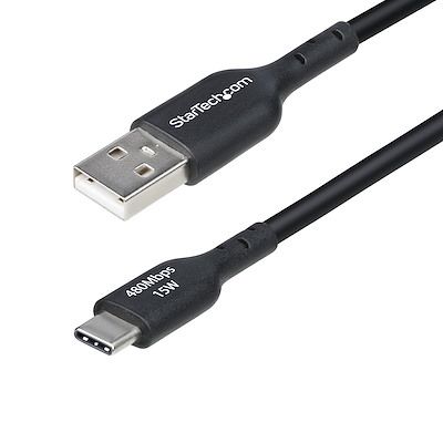 StarTech.com USB 2.0, Male USB 2.0 to USB 2.0, 480Mbps, 3m, 15W [USB2AC3MNC]; 630-278