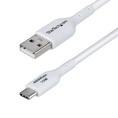 StarTech.com USB 2.0, Male USB 2.0 to USB 2.0, 480Mbps, 3m, 15W [USB2AC3MNCWHE]; 630-280