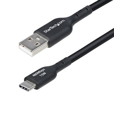 StarTech.com USB 2.0, Male USB 2.0 to USB 2.0, 480Mbps, 4m, 15W [USB2AC4MBKE]; 630-281