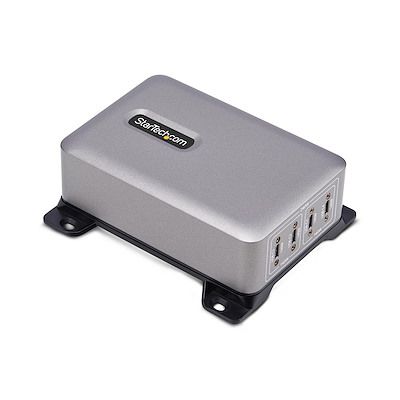 StarTech.com 4 Port USB C USB C  Hub, USB Powered, 112.2 x 130.1 x 43.7mm [424DEU-USB-C-CHARGER]; 630-288