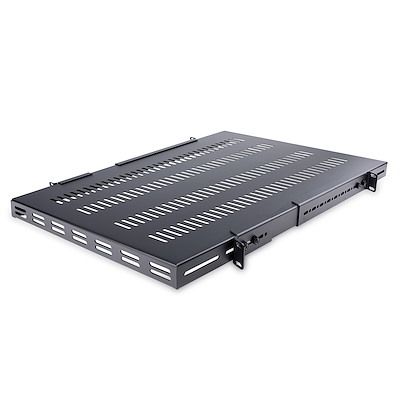 StarTech.com ADJ Series Black Shelf, 1U, 150kg Load, 446mm x 965mm [ADJSHELFHDV]; 630-295