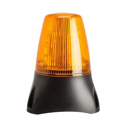 Moflash LEDA100 ECO Series Amber Flashing, Static Beacon, 35 To 85 V, Wall Mounted, LED Bulb, IP65 [LEDA100-03-01]; 630-786