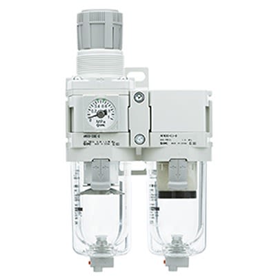 SMC AC40 Filter Regulator, 5μm, G 1/2, Auto, 10 bar, AC40D-F04DE-D [AC40D-F04DE-D]; 631-032