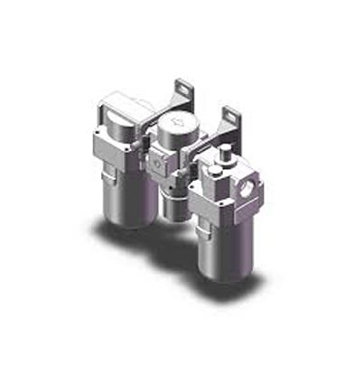 SMC NPT 3/4 FRL, Auto Drain, 5μm Filtration Size - [AC40-N06-Z-D]; 631-034