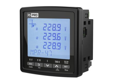 RS PRO LCD Energy MeterPower [0]; 631-061