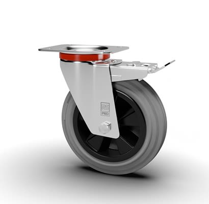RS PRO Swivel Castor Wheel, 70kg Capacity, 100mm Wheel [0]; 631-153