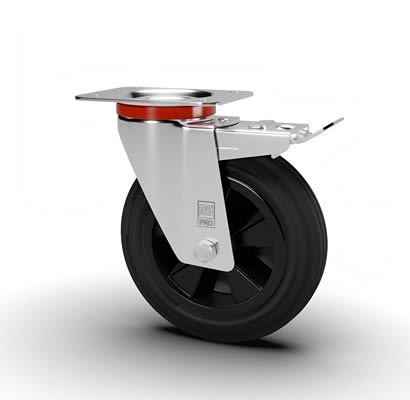 RS PRO Swivel Castor Wheel, 205kg Capacity, 200mm Wheel [0]; 631-154