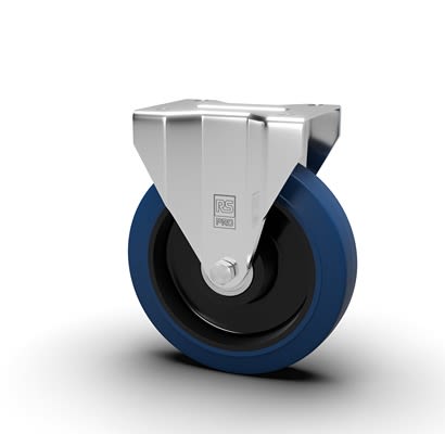 RS PRO Fixed Castor Wheel, 170kg Capacity, 125mm Wheel [0]; 631-188
