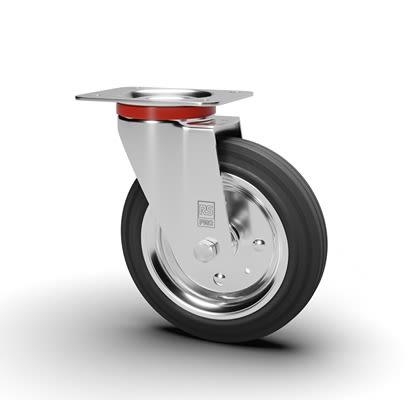 RS PRO Swivel Castor Wheel, 205kg Capacity, 200mm Wheel [0]; 631-191
