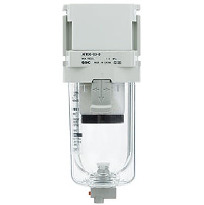 SMC AFM20-D series G 1/4 Pneumatic Filter with Automatic drain [AFM20-F02C-R-D]; 631-741
