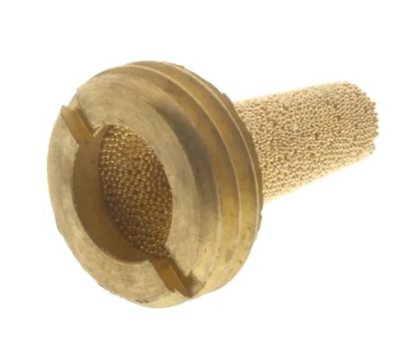 RS PRO Brass, Sintered Bronze 10bar Pneumatic Silencer, Threaded, G 3/8 Male [0]; 631-996