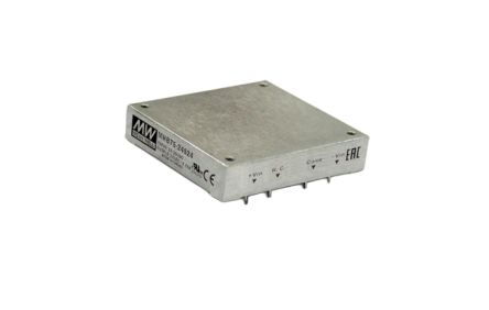 MEAN WELL MHB75 DC-DC Converter, 5V dc/ 15A Output, 18 → 36 V dc Input, 75W, Through Hole, +100°C Max Temp -40°C [MHB75-24S05]; 632-232