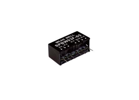 MEAN WELL SPBW03 DC-DC Converter, 3.3V dc/ 700mA Output, 9 → 36 V dc Input, 3W, Through Hole, +85°C Max Temp [SPBW03F-03]; 632-236