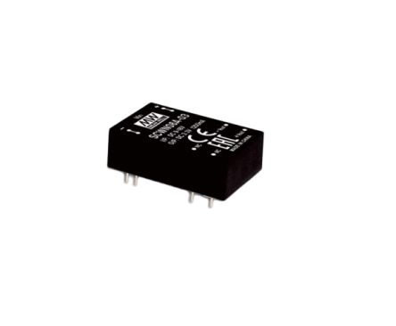 MEAN WELL DCWN06 DC-DC Converter, 12V dc/ 250mA Output, 18 → 36 V dc Input, 6W, Through Hole, +90°C Max Temp [DCWN06B-12]; 632-251
