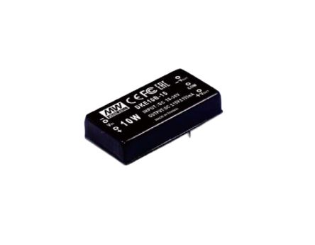 MEAN WELL DKE10 DC-DC Converter, 24V dc/ 210mA Output, 18 → 36 V dc Input, 10W, Through Hole, +71°C Max Temp [DKE10B-24]; 632-252