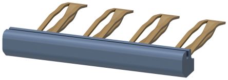 Siemens 3RQ4 Series Connecting Comb for Use with 4-Pole, Infeed 10 A, 10A [3RQ4901-0B]; 633-305