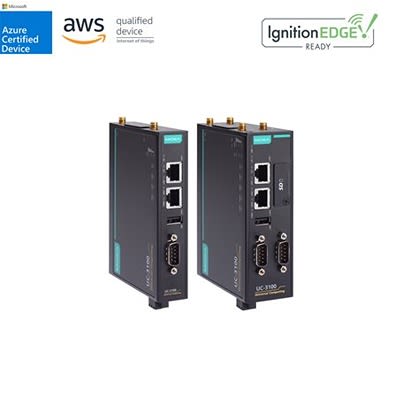MOXA UC-3100, Industrial Computer, 6.75W, Cortex A8 1 GHz, 8 GB, Linux [UC-3101-T-US-LX]; 633-581